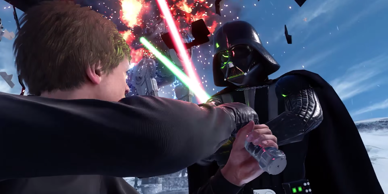 Star Wars Battlefront Luke y Darth Vader