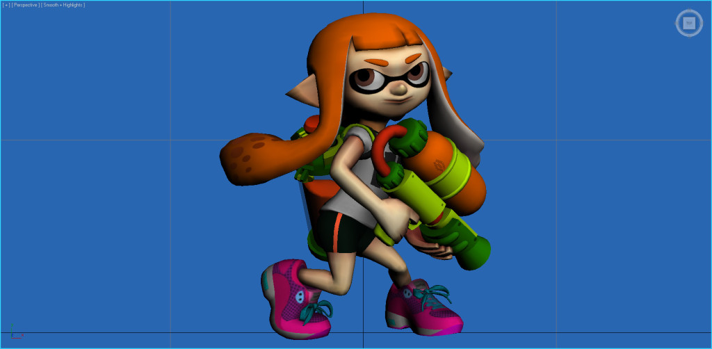 Splatoon Inkling Chica Super Smash egla