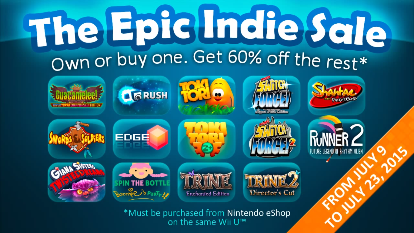 Epic Indie Sale Wii U