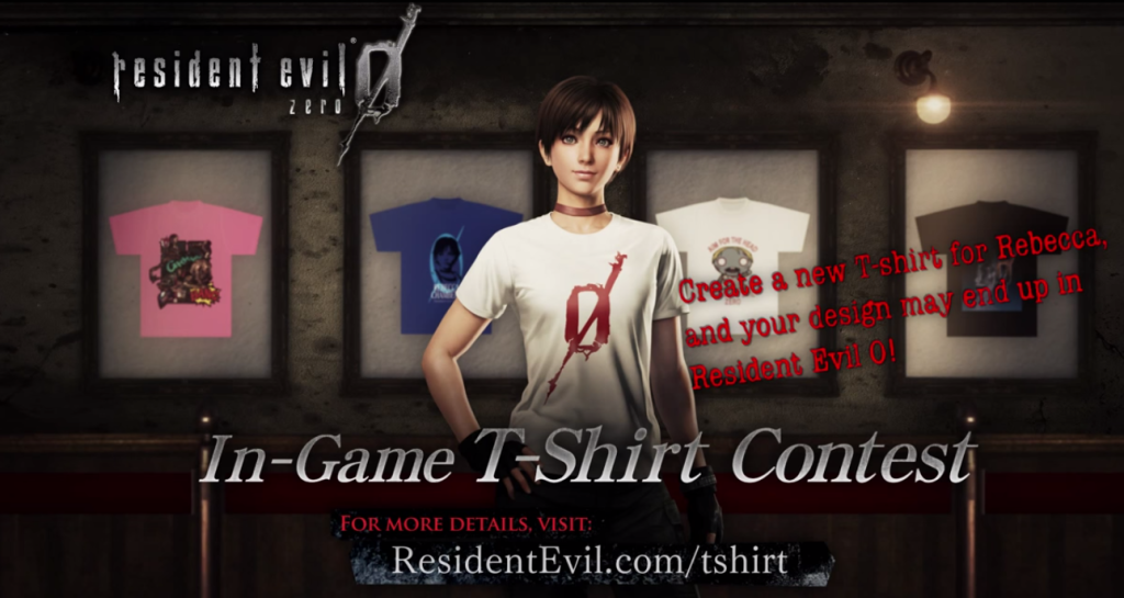 Resident Evil Zero T Shirt Contest