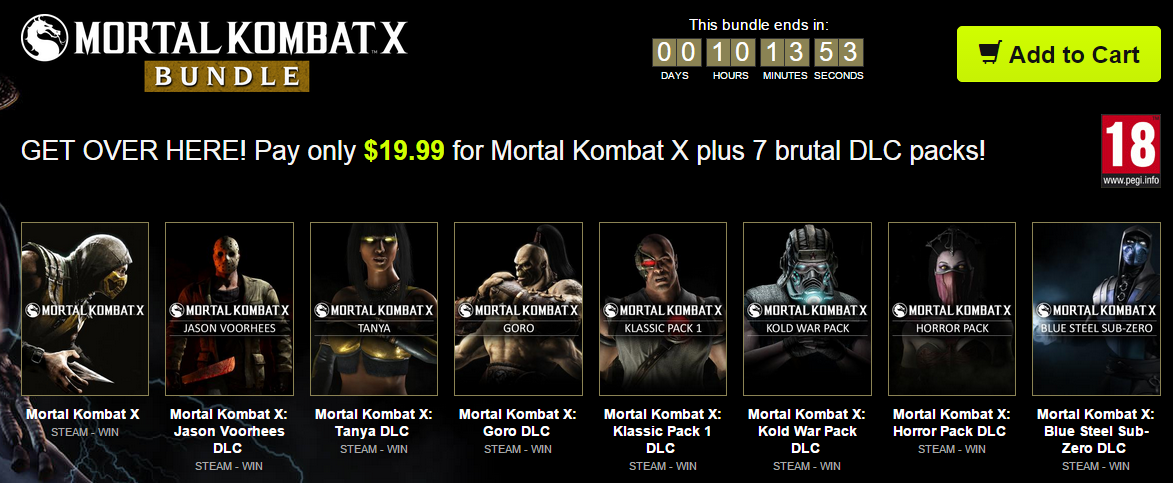 Mortal Kombat X Promo Bundle Stars