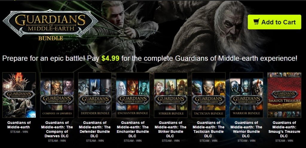 Steam Ofertas Paquete Guardians of Middle-Earth