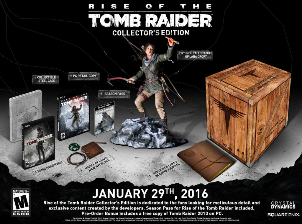 Rise of the tomb raider Collector edtion