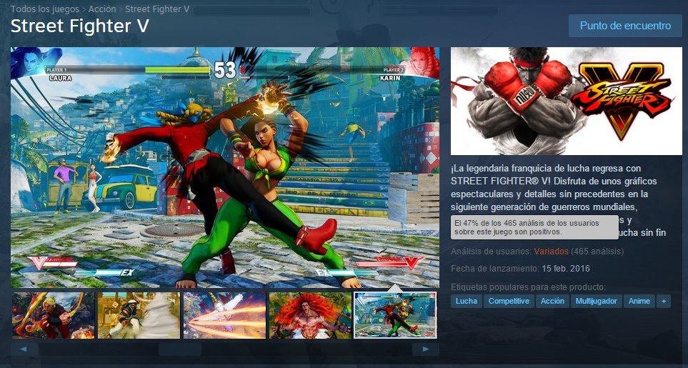 Street Fighter V steam