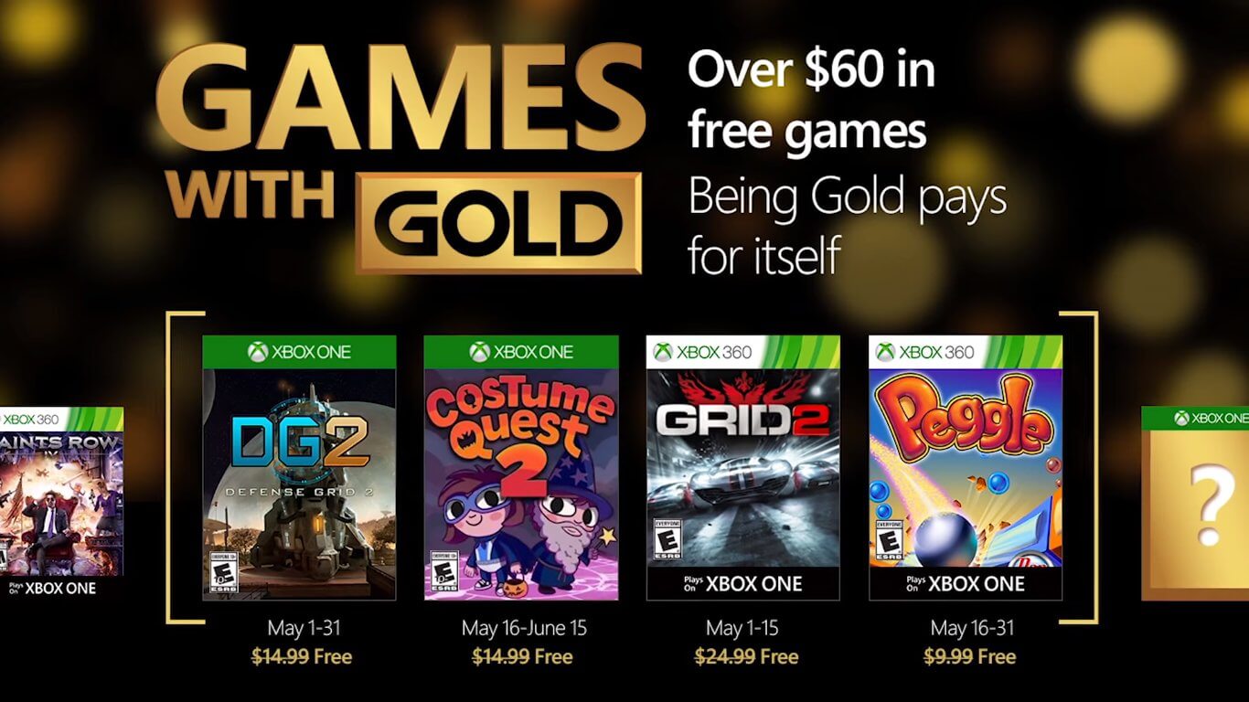 Games with gold para mayo 2016