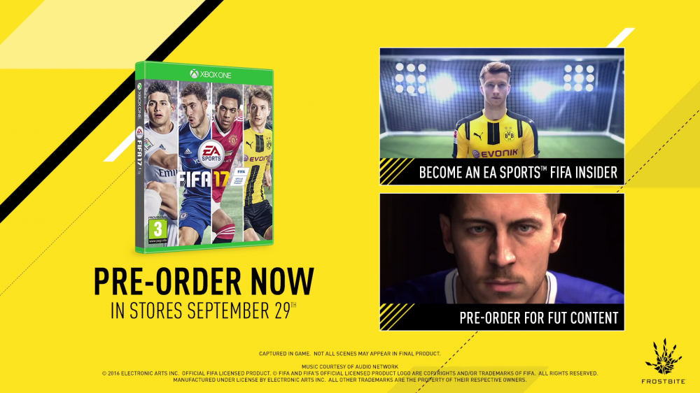 FIFA 17 Pre-Order EGLA