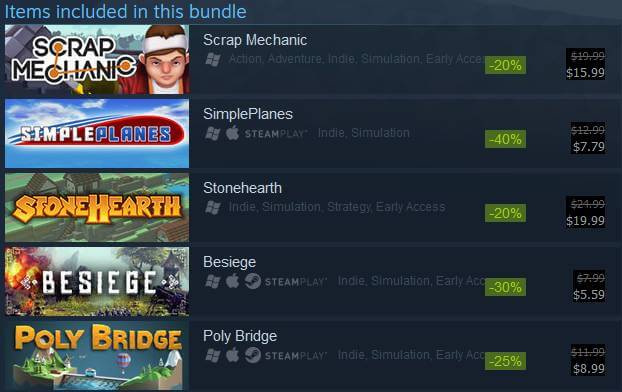 Steam Summer Sale 2016 Building Bundle