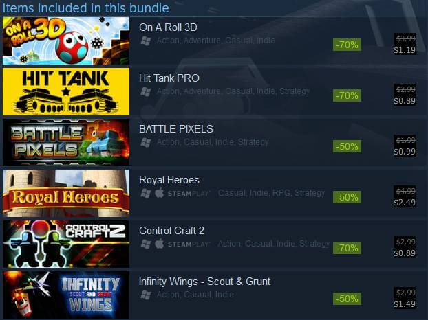 Steam Summer Sale 2016 Limited Studio Pack #2 Bundle