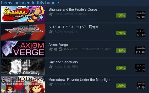 Steam Summer Sale 2016 Metroidvania Bundle