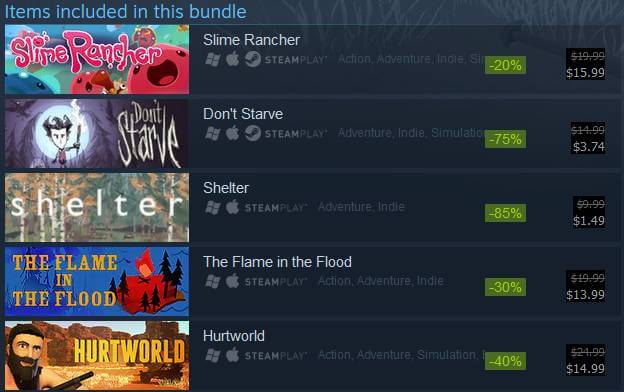 Steam Summer Sale 2016 Survival Bundle