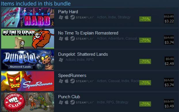 Steam Summer Sale 2016 tinyBuild Mega Bundle