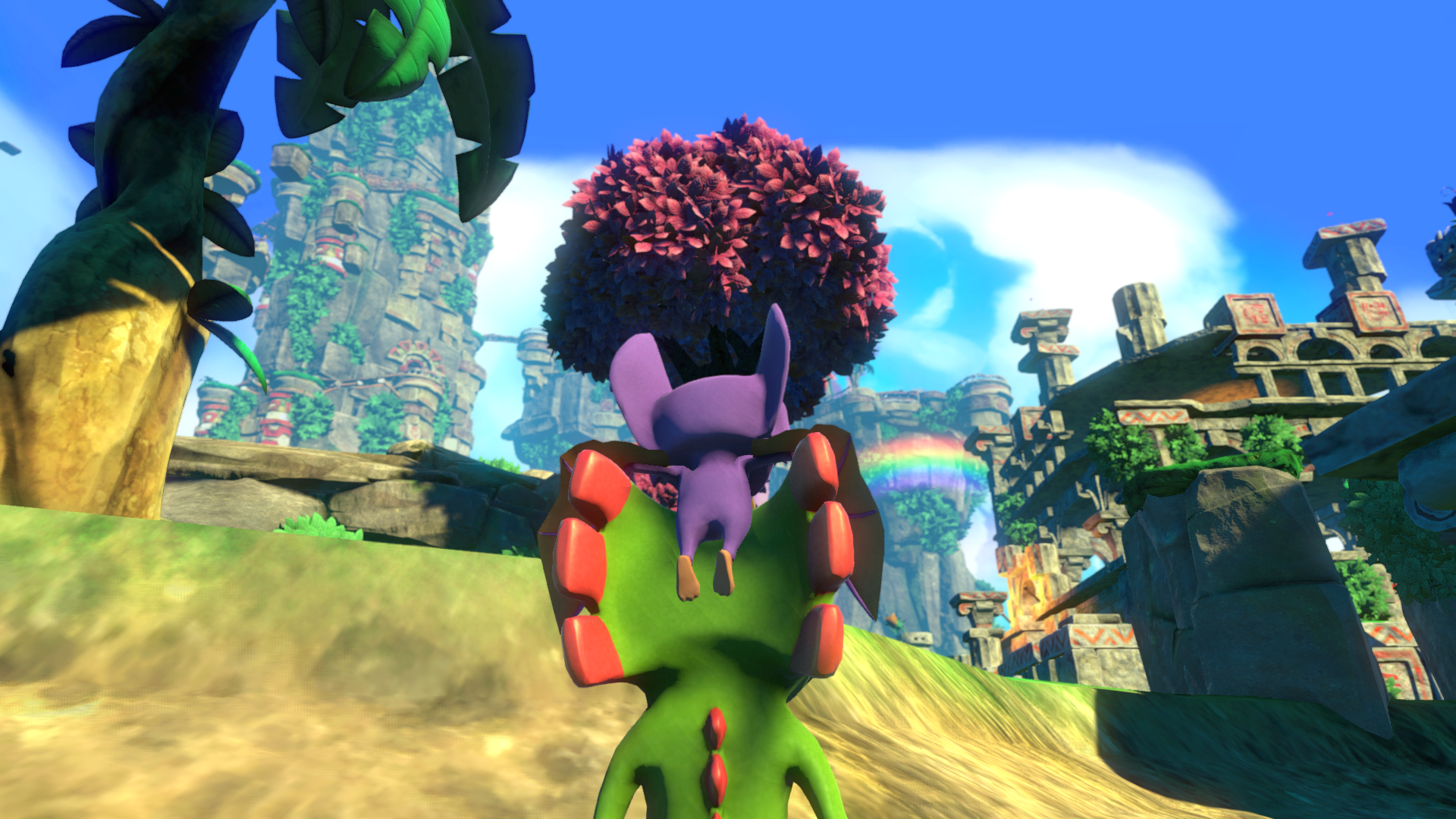 paisaje del trópico tribalto en yooka-laylee