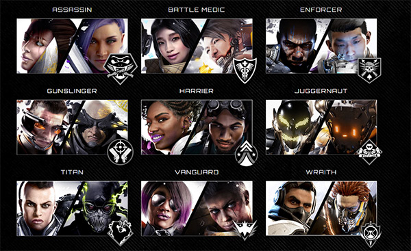 LawBreakers - Classes