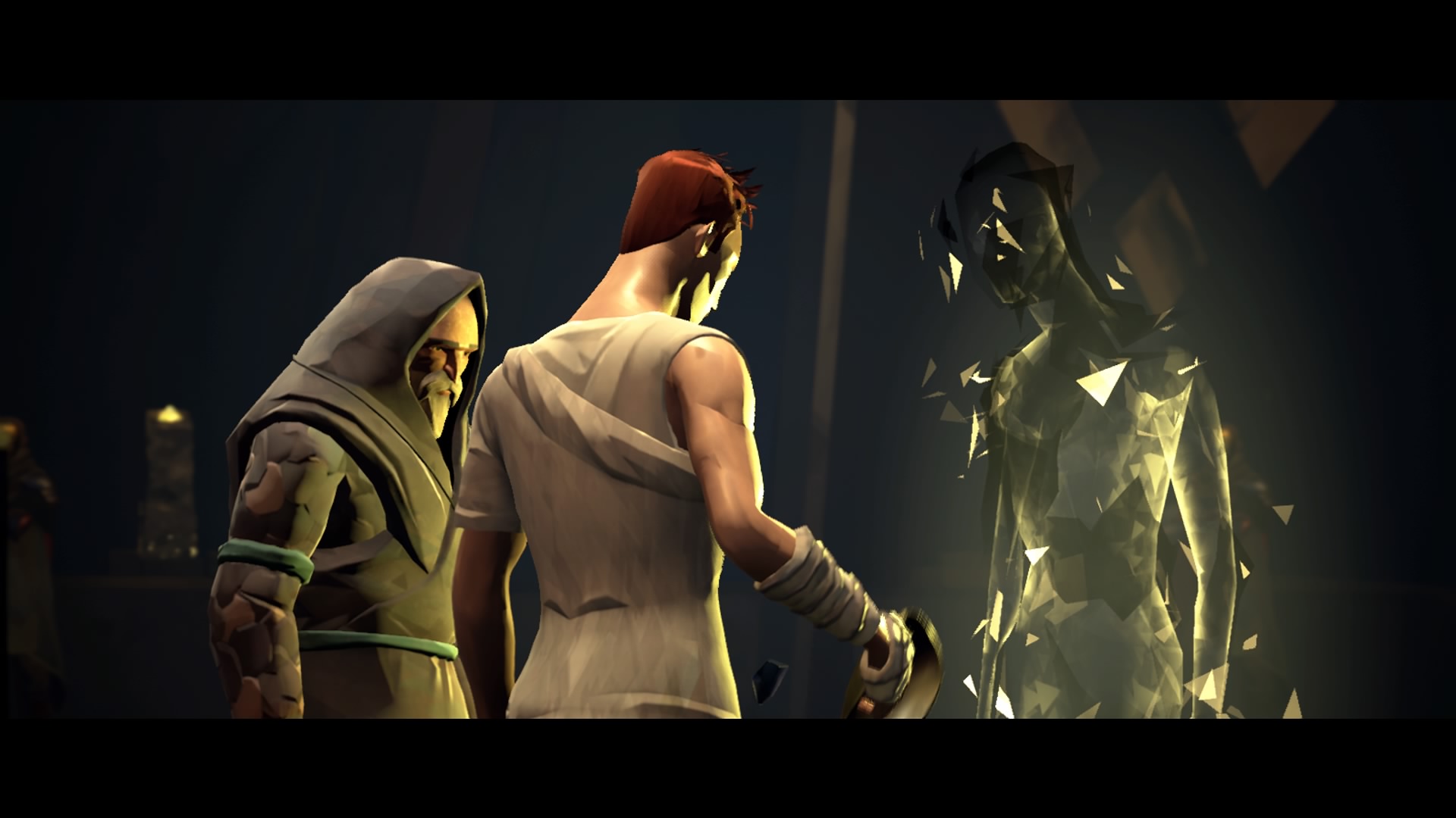 Absolver - sabio hablándole a guerrero