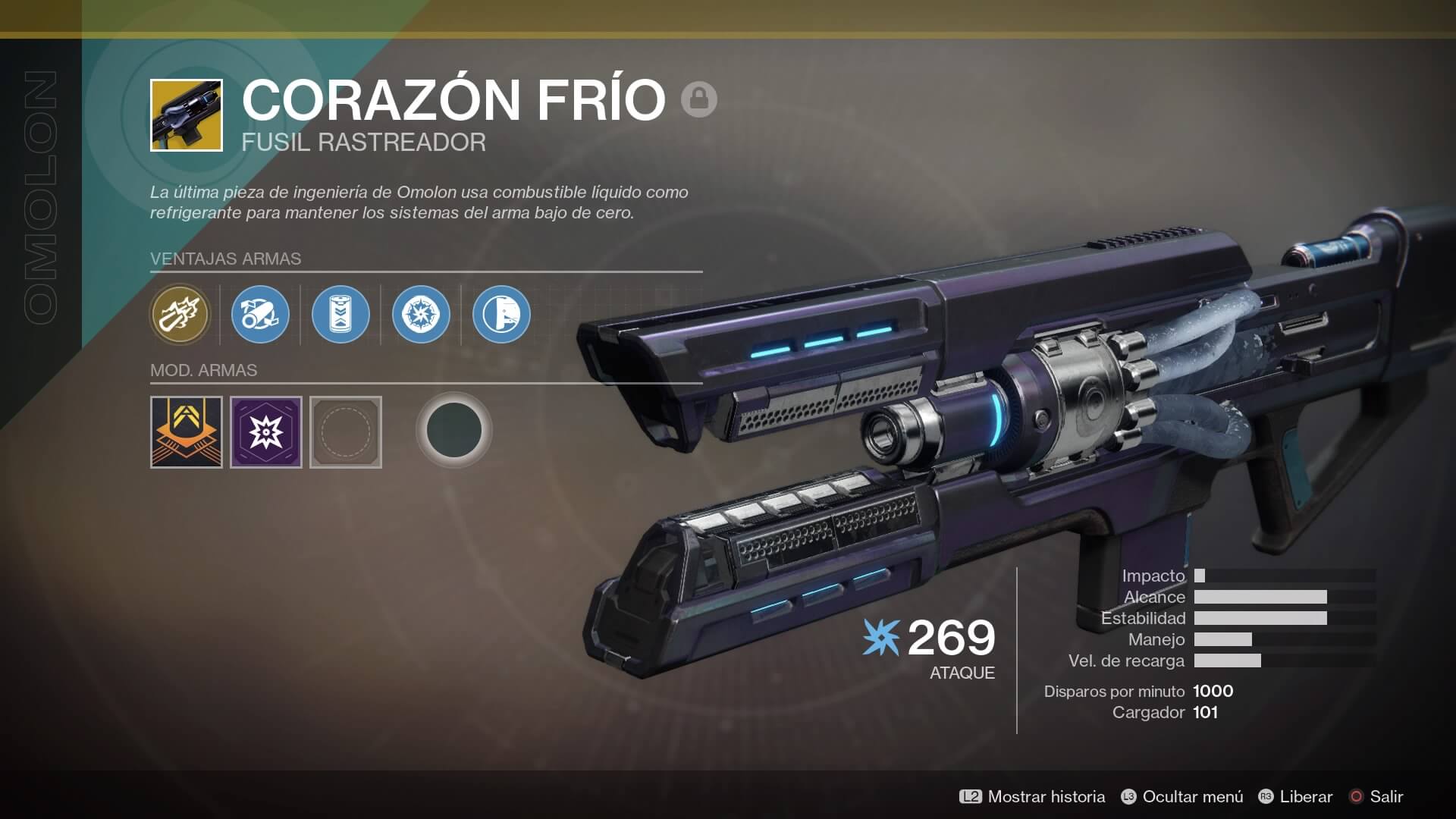 Destiny 2 - inventario arma excepcional