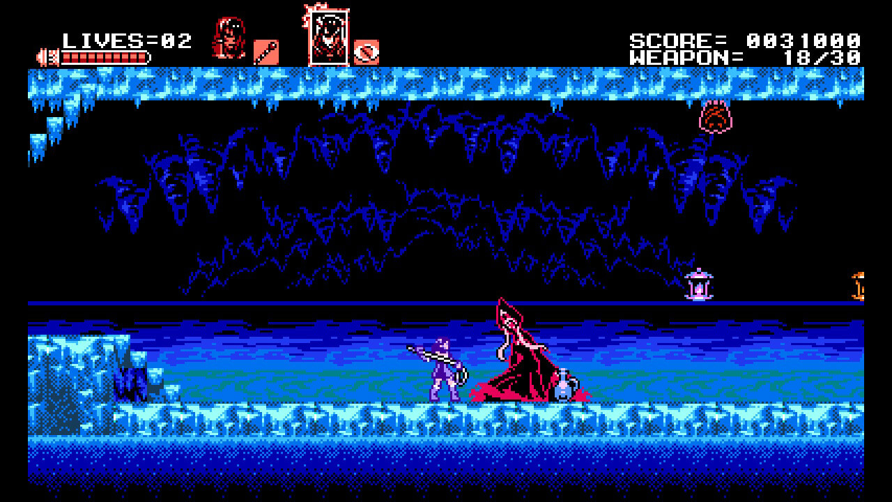 Bloodstained curse of the moon_accion