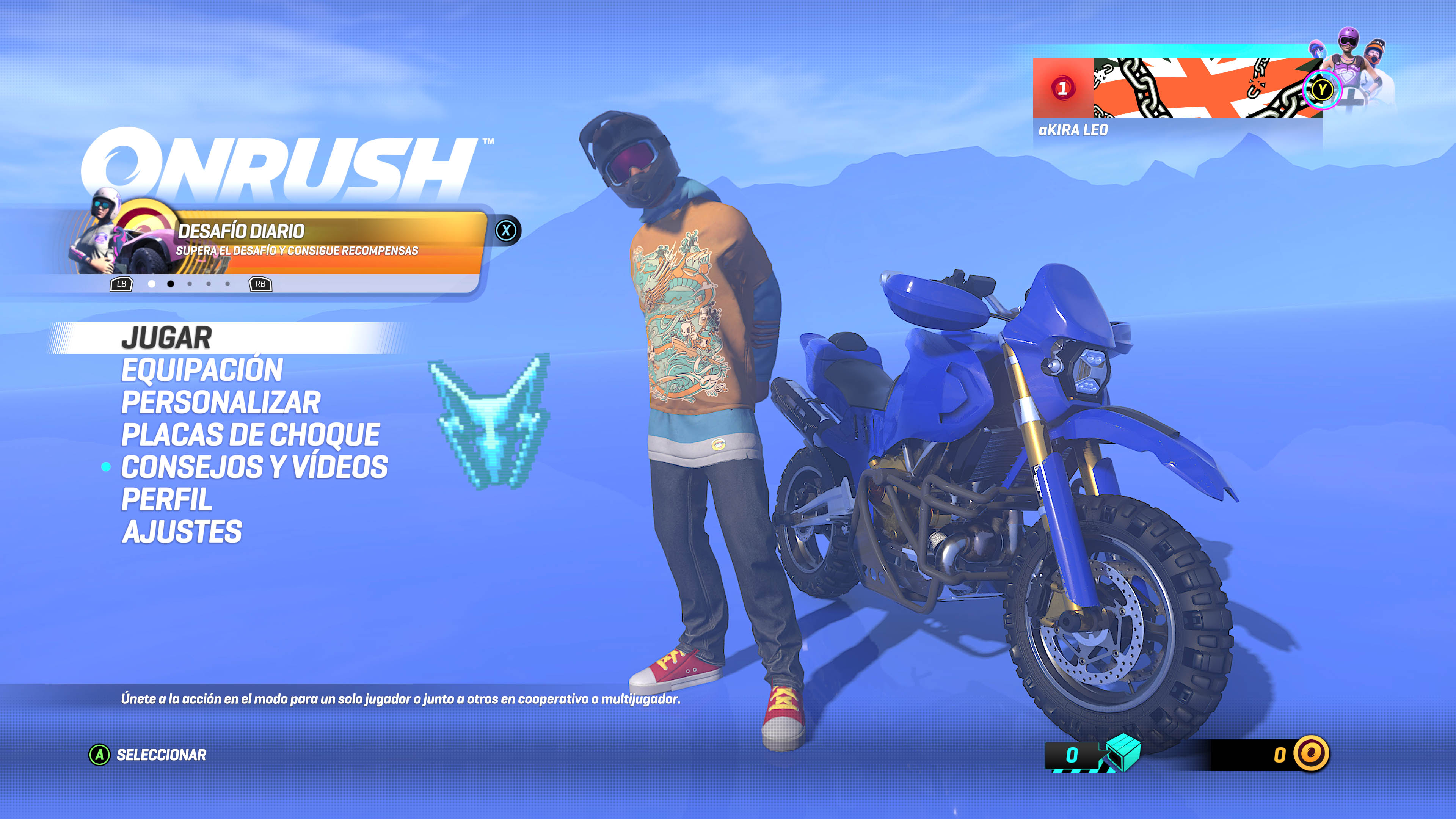 ONRUSH™_estilo interfaz o videos