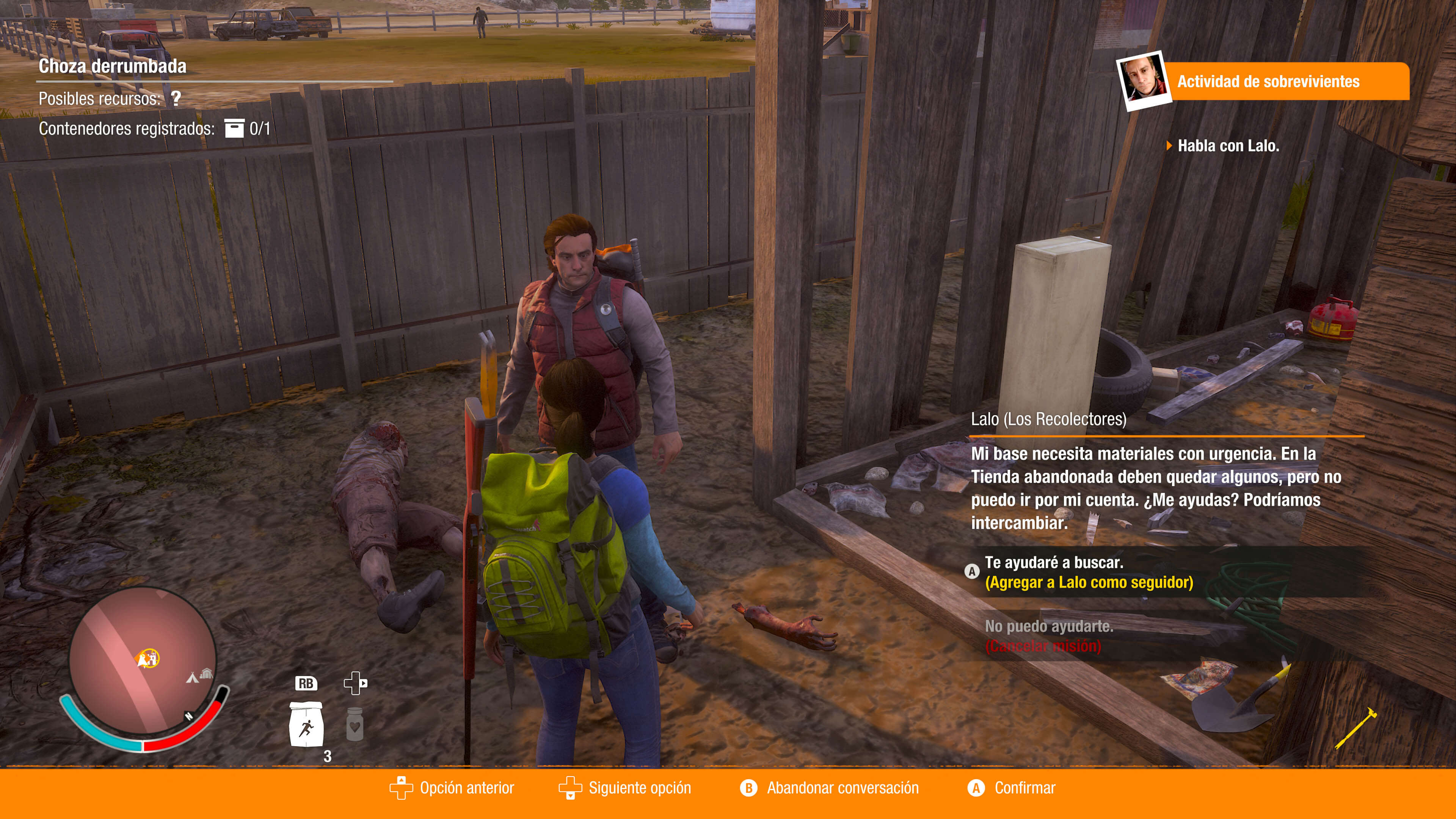 State of Decay 2_misiones interfaz ayuda