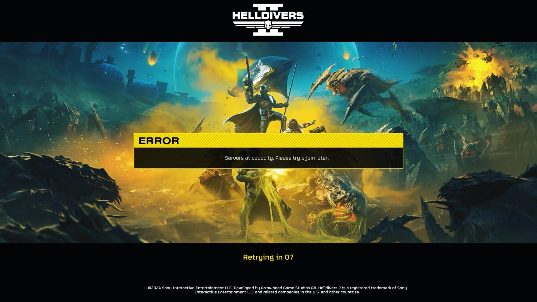 Helldivers 2 - Servidores