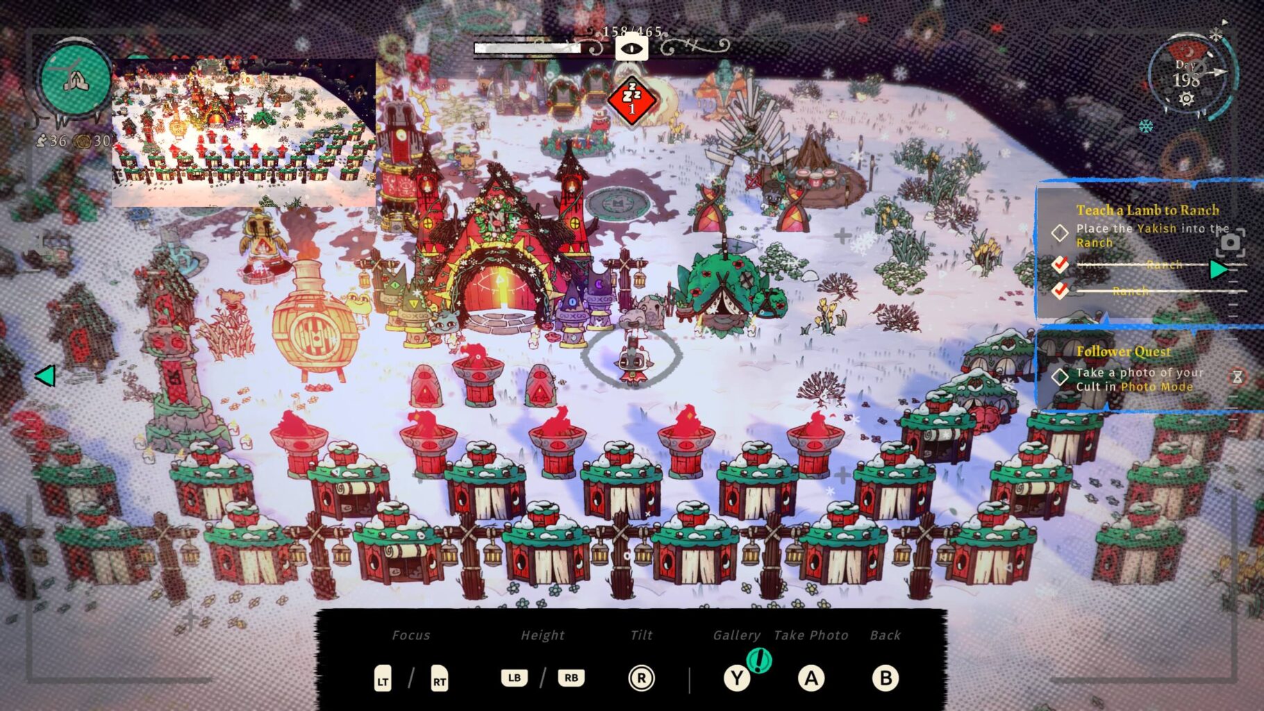 Cult of the Lamb Woolhaven - Modo Foto